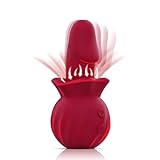 TDLPlus Vibration für Frauen G-Punkt-Vibrator Klitoris Stimulator für Sie mit 10 Vibration und 3 Saugmodi, Silikon Dildo Vibrator Zungenvibrator Massagestab Sex Spielzeug für die Frau Paare