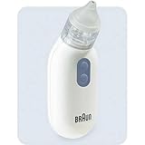 Braun Nasensauger 1 | Schleimlöser | Linderung für verstopfte Nasen | Elektrische Saugkraft | 2 Saugstufen | Spitze in 2 Größen | Geeignet für Neugeborene, Baby und Kinder | Spülmaschinenfest | BNA100