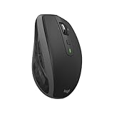 Logitech MX Anywhere 2S Bluetooth Edition kabellose Maus, mehrere Oberflächen, superschnelles Scrollen, aufladbar, mobil, Verbindung zu bis zu 3 Mac/PC-Computern - Graphit