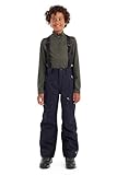 killtec Jungen Skihose mit abzippbarem Latz und Kantenschutz Boys Skihose 242, dunkelnavy, 152, 43401-000