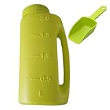 Hand-Salzstreuer – Schaufel im Lieferumfang enthalten, tragbarer Dünger- und Eisschmelzspender, verstellbarer Durchfluss, Mehrzweck-Rasen- und Gartenstreuer mit verstellbaren Öffnungsgrößen, zum