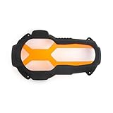 Motorrad Scheinwerferschutzabdeckung Für R1200GS Für LC Für Adventuer Für R1250GS Für R 1200 GS Für R 1250 GS Motorrad Scheinwerfer Schutzfolie Orange Fluoreszierende Abdeckungen(CLEAR LENSES)