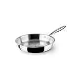 IBILI Dreilagige Pfanne, natürlich, 20 cm, Edelstahl, induktionsgeeignet, ohne Antihaftbeschichtung, Silver