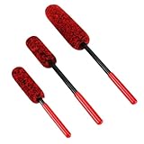 Fangxuee Auto-Felgenbürsten-Set, Felgenreinigungsbürste und Detailbürste für Fahrzeug-, Motorradfelgen- und Kotflügel, Motorauspuffblenden