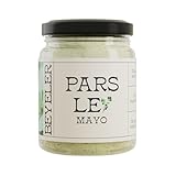 BEYELER® Parsley Mayo | Gourmet Mayonnaise verfeinert mit leckerer Petersilie | Hochwertigste Zutaten vereint zu einer Kräuter- Mayo | Hergestellt mit Freilandeiern | 250ml. Glas