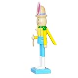 Nussknacker aus Holz, Kaninchenstatue, Urlaubsdekoration, Osterhase, Nussknacker-Dekoration, für Frühling, Tisch, Kamin, Treppe, Geländer, Wohnung