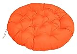 Rundes Stuhlkissen, Wasserdichtes Hängestuhlkissen, Outdoor-Stuhlkissen, Abnehmbares Stuhlkissen, For Gartenstuhl, Grau, 40 X 40 (Stuhl Nicht Im Lieferumfang Enthalten) Stuhlkissen(Orange,40x40cm)