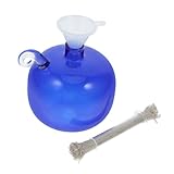 Zerodeko Öllampe Aus Glas Wachsloses Kerzenöl Ersatz-kerzenbecher Für Aromatherapie-lampen Mini-öllampe Helle Betty-öllampe Lampe Aus Essig Notfallkerzen Nachfüllbare Kerze Ölkerzen Blue