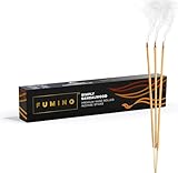 Fumino® Schlichtes Sandelholz Handgemachte Räucherstäbchen - 14 Stäbchen pro Box (15g) Masala Agarbatti Joss Duftstäbchen für Entspannung, Meditation, Linderung von Stress und Ängsten - Dekoration