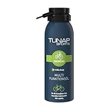TUNAP SPORTS Multifunktionsöl - 125 ml | Spray für alle beweglichen Teile am Fahrrad | Wartung und Pflege für MTB, Rennrad, E-Bike etc. | Kein Quietschen
