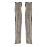 ZEACCT 1 Paar Yoga Gerade Overknee-Socken, Oberschenkelhohe Beinwärmer, Winterliche fußlose Yoga-Socken, Yoga Kniehohe Legging-Socken, Winterwarme Lange Stiefelsocken, für Frauen und Mädchen (Grau)