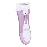 Bauer Soft & Smooth Damenrasierer – Elektrischer Nass- & Trockenrasierer für Beine, Achseln & Bikinizone, 2×AA Batterien, Edelstahlklingen, Violett - 38730