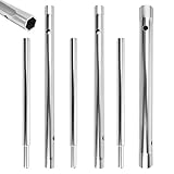 EXIN DEHCEN 6 Stück Rohrsteckschlüsselsatz 8x9/12x13 mm, Rohrsteckschlüssel Set mit Drehstange, steckschlüssel lange ausführung, Rohrschlüssel, für Spüle, Wasserhahn Installation und Reparatur