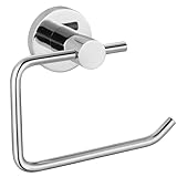 Katezon Toilettenpapierhalter, Hochwertiger Rostfreier Toilettenpapierhalter aus Edelstahl 304 zur Wandmontage Für Badezimmer, Küche, Waschraum (Chrom)