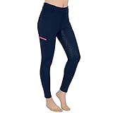 SPOEAR Reithose für Mädchen, Vollbesatz, Silikonhose für Kinder, zum Hineinschlüpfen, mit Taschen