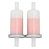 Uadme motorrad-kraftstofffilter, 2 STÜCKE Universal-Kraftstofffilter Benzinfilter 10 mm 3/8 Zoll Universal-Kraftstoffleitungsfilter,Motorradgasfilter,Motorrad Gas Kraftstofffilter für CBR600 VT600