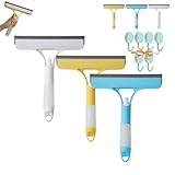 Xanthelle Duschabzieher, 3 in 1 Fensterputzer Set mit Spray, Squeegee & Scrubber, Abzieher Boden & Dusche, Fensterputzer für Glas, Fliesen & Wasserschieber