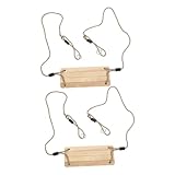 Supvox 2Stücke Teiliges Holzschaukel Für Innen Und Außen Verstellbare Brettschaukel Für Garten Spielplatz Oder Veranda Eltern Beziehungen