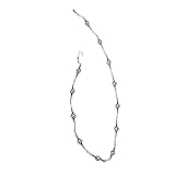 HEEPDD Schmiedeeiserne Regenkette, Längenverstellbar, Elegantes Dekoratives Wasserspiel, 6,56 Fuß für den Garten Im Freien