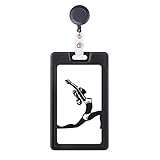 Yoga Keep Healthy Stretching-Silhouette, einziehbare Ausweishülle, Kartenhülle
