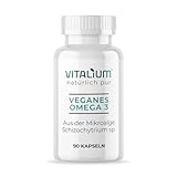 Omega 3 vegan aus Algenöl - 90 Kapseln - Hochdosiert mit hochwertigem EPA und DHA (in Triglycerid-Form) - Omega-3 für Veganer, Laborgeprüft, nachhaltig und von Natur aus schadstoffarm
