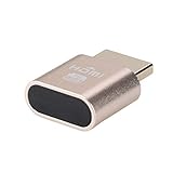 SUNGOOYUE Camouflage HD -Sperrbildschirm VGA Virtual Display Emulator für Fernbedienung, kein Treiber Erforderlich, Silber ABS