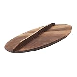 Alipis Wokdeckel aus Holz braten elektrische Pfanne Ofen Aufsehen Kochfeld pfannendeckel holzdeckel Wok-Deckel naturholz Gadget handgefertigte Wokabdeckung Spritzschutzabdeckung aus Holz