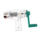 SOPOTUTU Handkurbelgenerator Kompakt Tragbar DIY Elektrizitätserzeuger für Wissenschaftliche Experimente Handbetrieben ohne Stromkosten Pädagogisches Elektronikspielzeug Ab Jahren