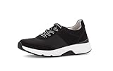 Gabor Damen Low-Top Sneaker, Frauen Halbschuhe,Sportschuhe,Freizeitschuhe,Turnschuhe,Laufschuhe,schnürschuhe,schnürer,schwarz,37.5 EU / 4.5 UK