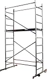 HOME MASTER Heimwerken Gerüstturm | Fahrbares Arbeitsgerüst | Chnelle Montage | Aluminium (4m Home Master Heimwerken Gerüstturm)