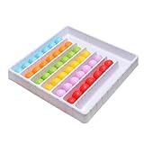 Sortieren Sie das Spiel mit Farbbällen - Regenbogenbällchen Sensorische Spielzeugpädagogik | Jonglieren von Bällen mit Licht | Interaktives Brettspiel mit geeigneten farbigen Bällen für BAM