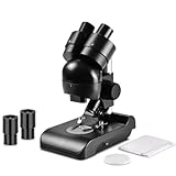 Huudngeje ES1057 Binokularmikroskop-Set, 30-Fache Vergrößerung, Biologisches Mikroskop, Wissenschaftliches Experiment, Anatomie