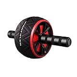 UKCOCO Übungsrolle ein Rollenrad Gestalter Multifunktional Übungsrad Bauch für frauen sportgeräte sport geräte Ab-Roller bauchweg-trainer fitness-zubehã¶r Bauch trianer Bauchtrainer Black