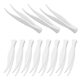 Sewroro Kleiner Pinzetten Satz aus Kunststoff Gebogene Maskenapplikator Pinzette für Präzises Auftragen Von Hautfreundlich und Tragbar für Hautpflege Unterwegs