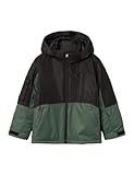 NAME IT Jungen Nkmslope10 Ski Jacket Block Fo Schneejacke, Climbing Ivy, 128