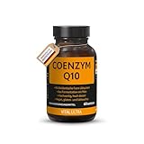 Vital Ultra Coenzym Q10 – 60 vegane Kapseln – 200 mg hochwertiges Coenzym Q10 pro Kapsel aus Fermentation von Mais – ohne unnötige Zusätze – aus Deutschland