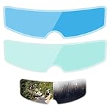 2 Stück Visier, Motorrad Helm Antibeschlag/Antiregen Folie, Motorradhelm-Visier, Universal-Visierschutz, Anti-Beschlag-Folie/Regenschutz für Motorradhelm-Visier, Universal-Visierschutz, Aufkleber