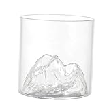 HOLIDYOYO 2 Stück Weinglas Whiskey Trinken büroradio offic vatertaggeschenke geburtstagsgeschenke Cocktailglas schnapsgläser Teetasse aus Glas Flacher Becher aus Bergglas Weinbecher aus Glas