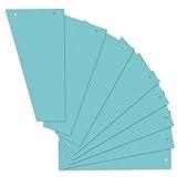 Herlitz Trennstreifen Trapez, Blau, 120 x 230 mm, 100 Stück