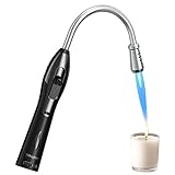 YZLighter Stabfeuerzeug Gas Nachfüllbar Kaminfeuerzeug Jetflamme Feuerzeug Lang Stab Sturmfeuerzeug Metall Flexibel Kerzenanzünder für Kerzen,Kamin,Grill,Ofen,Küche,Camping (Kein Gas)