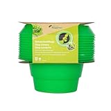 Andermatt Biogarten SchneckenStopp PP – 12er Pack, natürlicher Schneckenschutz, wiederverwendbarer Schneckenkragen aus recyceltem Material, das Schweizer Original, grün