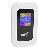 Oreilet WiFi Mobile Hotspot, 300 Mbit/S Hochgeschwindigkeit 4G 5G Tragbarer WiFi Router mit Farbbildschirm und 2100MAh Batterie, Taschen WLAN Netzwerk Gerät für Reisen Im Freien