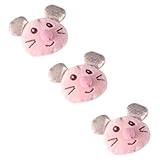 NUOBESTY 3 Stück Teiliges Plüschmaus spielzeugset für Katzen Langlebig und Zahnfreundlich Interaktives Katzenspielzeug gegen Langeweile Niedliche Cartoon mäuse zur Stressreduktion und