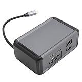 Cuifati 12 in 1 USB C -Hub, Laptop -Dockingstation mit VGA, PD RJ45 USB3.0 Typ -C -Schnittstelle für Laptop -Computer, USB C -Adapter 4K UHD -Support