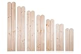 AZZAP Zaunlatten 50cm 15 Stück Holzzaun Holz Zaun Brett Zaunbrett Gartenzaun