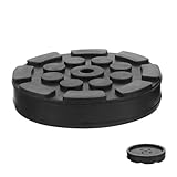 BUGUUYO Gummiauflage Anheben Autos Adapter Wagenheber Jack-Lift-pad Wohnmobil Jack Pads Hebebühnenblöcke Gummiauflage Für Autohebebühne Auflage Heben Hebekissen Bodenheberauflagen Black