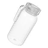 WRITWAA Kaltwasserkrug aus Acryl 10 L Transparent mit Deckel Luftdicht Bpa Frei für Saft Wasser Milch Kühlschrank