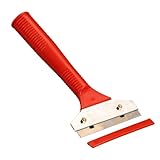 Multifunktionales Schaber-Werkzeug – Schaber mit Glasfenster mit rutschfestem Griff | selbstklebend, selbstklebend und klebend | ideal für die Reinigung von Kristallen, Oberflächen und Pflege