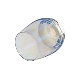 Cabilock Mundgeblasene Glastasse Schillerndes Glas Cocktail Trinkgeschirr Für Bar Cocktailflöten Zitronenbecher Ausgefallene Weingläser Schillerndes Weinglas Reise Teebecher