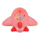HEALSOPTHY Badewasserthermometer Cartoon Flugzeugform Großes Display Digitales Temperaturmessgerät für Badewanne und Raum Multifunktional Frei Spaßiges Badspielzeug